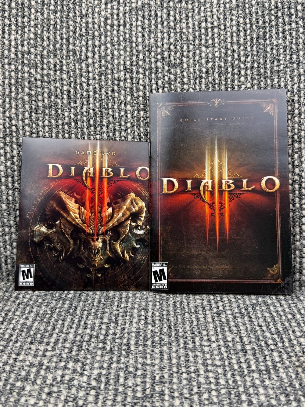 Diablo III 3 PC Mac 2012 Big Box CIB DVD Manual Notepad Blizzard Complete